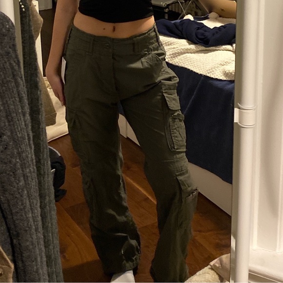 A Vintage Fit AVF khaki cargo pants - Picture 2 of 5